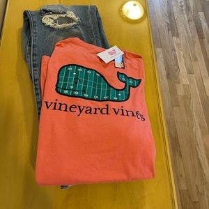 NEW!!! Vineyard Vines Football Tee ♥️